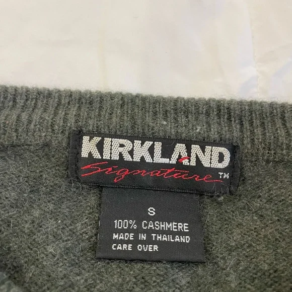 Kirkland Forest Green Cashmere Sweater Size Small - Picture 8 of 9